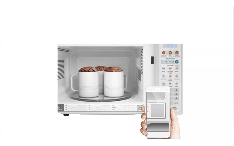 Micro-ondas MTO30 20L Com Função Tira Odor e Descongelar Cor Branco Electrolux 127V