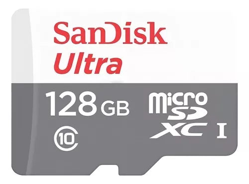 Cartão Memoria SanDisk Ultra SDSQUNR-128G-GN3MA 128gb Micro Sd Adaptador