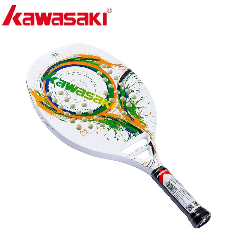 Raquete Beach Tenis Kawasaki 12K com capa